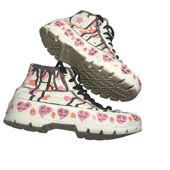 Converse Handpainted Chuck Taylor All Stars Sz 9 - Picture 5 of 10